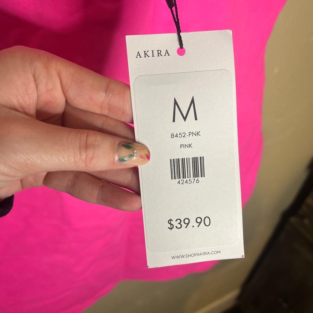 Akira Pink Mini Dress - Picture 4 of 4